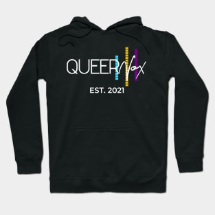 Queer Vox Logo - Dark Background Hoodie